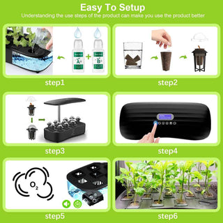 Den hydroponiske plantekassen er enkel å montere