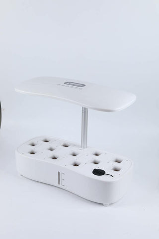 Hydroponisk plantekasse i hvit