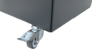 Plantekasse i galvanisert stål, 50x50x50, med selvvanning, antrasitt