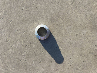 Galvanisert pyntering for 30 mm rør sett ovenfra.