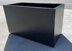 Plantekasse galvanisert, Matt Sort (l)200*(b)50*(h)60